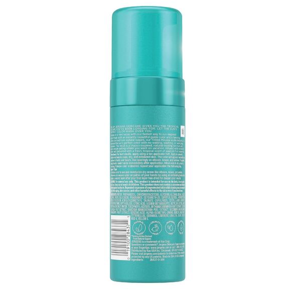 2PK SOL By Jergens No Wait Tropical Tan Tinted Mouse ~ MEDIUM ~ 5 FL OZ EA - Picture 3 of 7